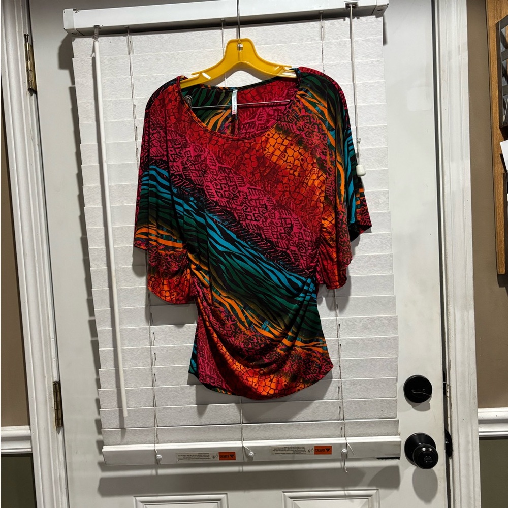 Reckless Hearts Vibrant Multicolor Women's Top